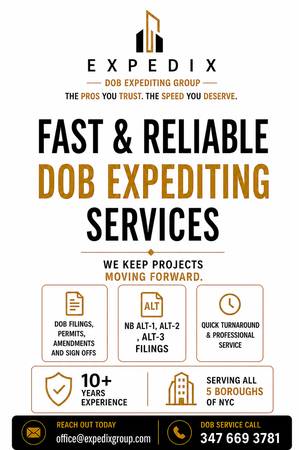 NYC DOB Expediting Services - Fast Approvals &amp; Permit Solutions - architect / engineer / cad - job employment -...